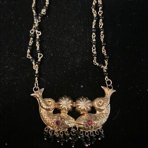 Vintage fish necklace 14”